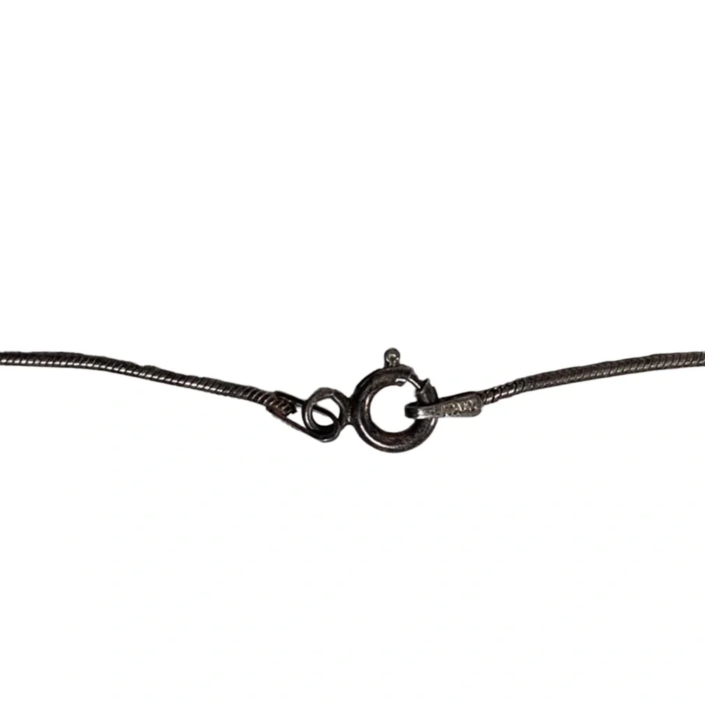 Navajo Native American Southwestern Sterling Silver Bear Unisex Necklace - Picture 7 of 7
